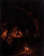 Gerard Dou The Night School. Sweden oil painting artist